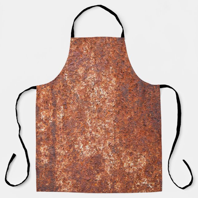 Rusted steel texture, abstract background. apron (Front)