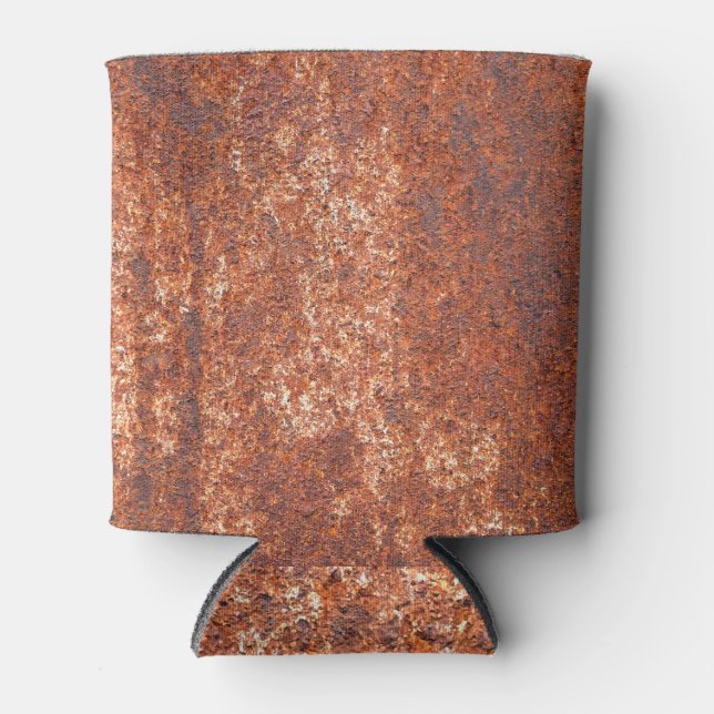 Rusted steel texture, abstract background. can cooler (Front)
