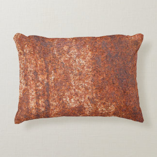 Rusted steel texture, abstract background. decorative cushion