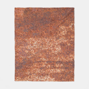 Rusted steel texture, abstract background. fleece blanket