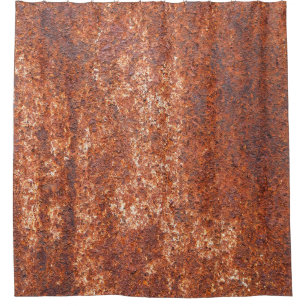 Rusted steel texture, abstract background. shower curtain