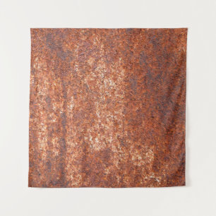 Rusted steel texture, abstract background. tapestry