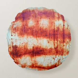 Rusted texture round cushion