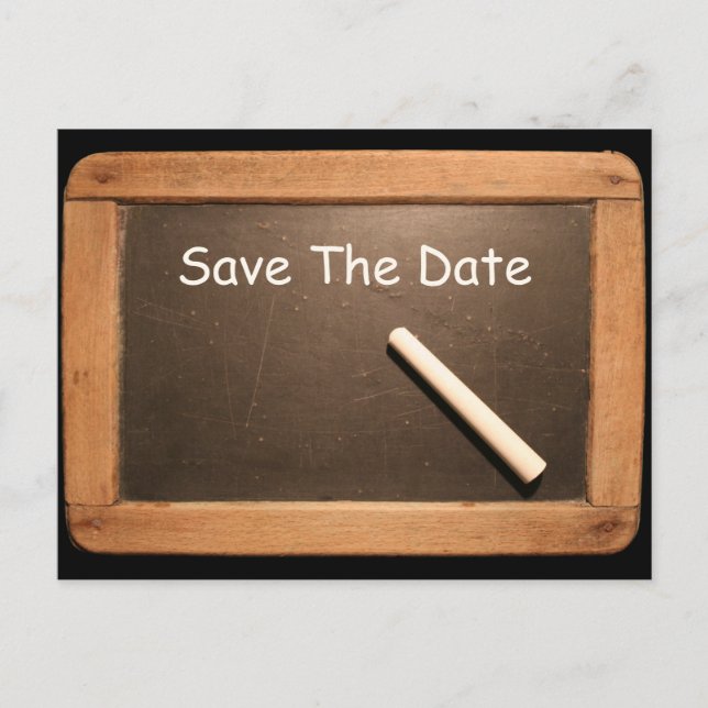 Rustic 55th Birthday Save The Date Custom Postcard (Front)