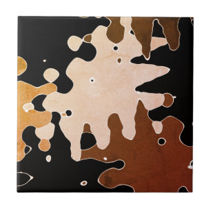 Rustic Abstract Art Tile