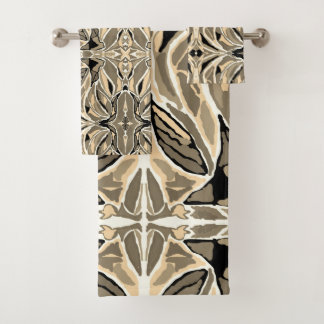 Rustic Abstract Bath Towel Set