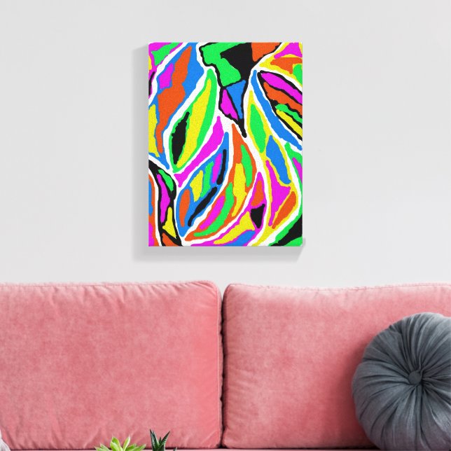 Rustic Abstract Canvas Print (Insitu(LivingRoom))