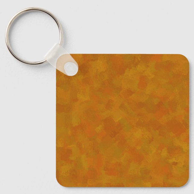 Rustic Abstract Modern Contemporary Geometric Art Key Ring (Front)