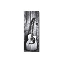 Rustic Acoustic Guitar in Black & White