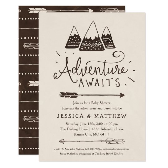 adventure awaits baby shower