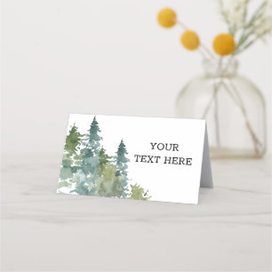 Rustic Adventure Baby Shower Table Tents Place Card