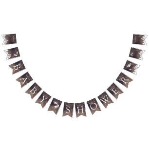 Rustic Adventure gender neutral babyshower Bunting