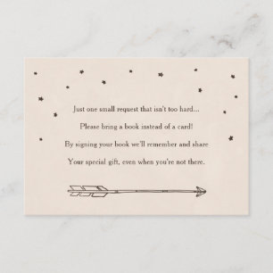 Rustic Adventure Themed Book Request Insert Cards