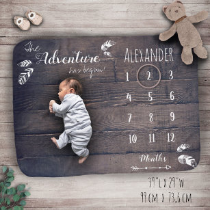 Baby month best sale blanket boy