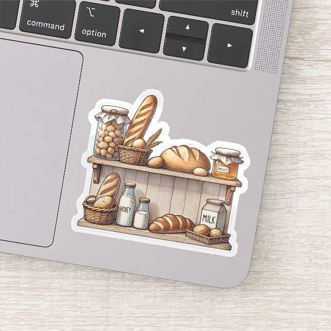Rustic Aesthetic Bread Shelf  (Detail)