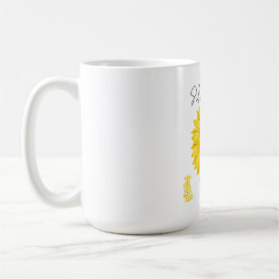 Rustic Aesthetic Split Sunflower Wall Plaque Coffee Mug