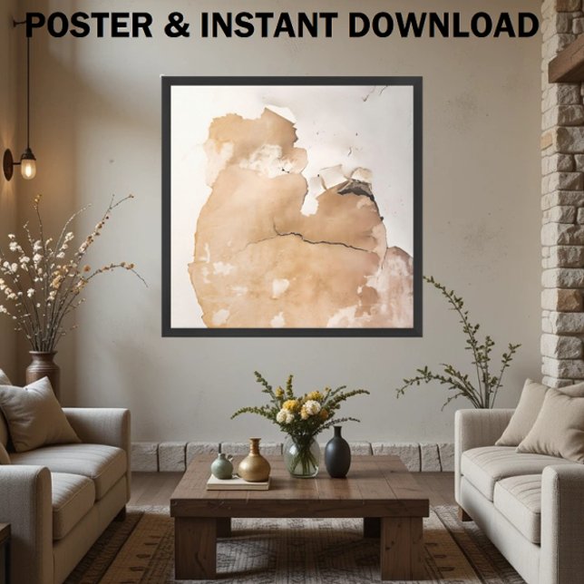 Rustic Aesthetic with Beige Weathered Texture Poster (Creator Uploaded)