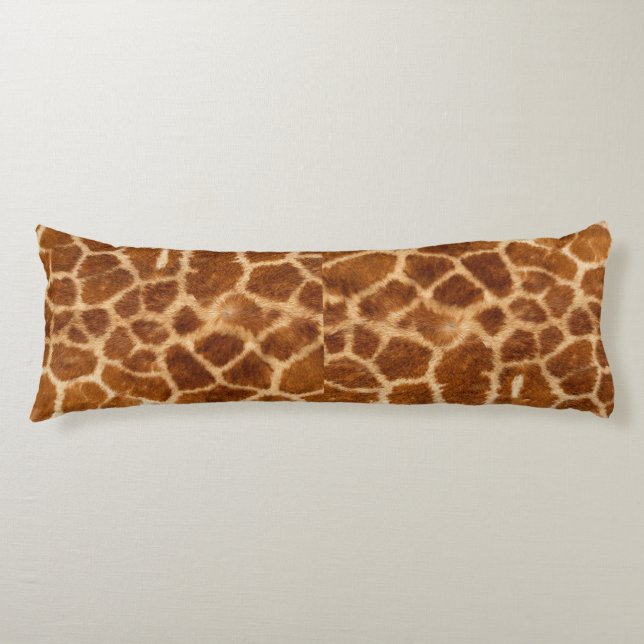 rustic african fashion safari animal giraffe print body cushion (Front)