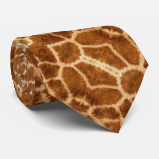 rustic african fashion safari animal giraffe print tie