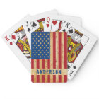 Rustic American Flag Personalised Wood Patriotic