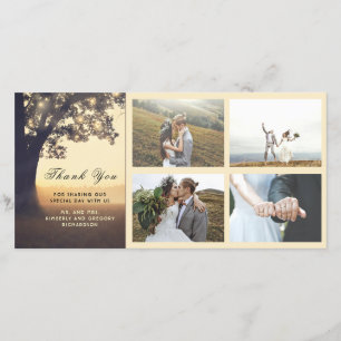 Rustic and Dream Tree Wedding Thank You Card