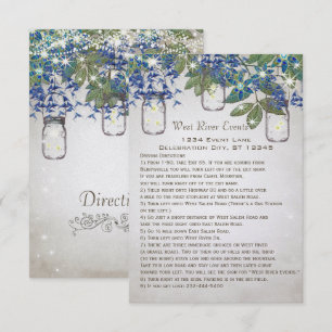 Rustic and Romantic Mason Jar Under the Stars Invitation