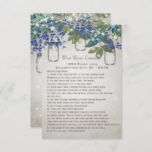 Rustic and Romantic Mason Jar Under the Stars Invitation