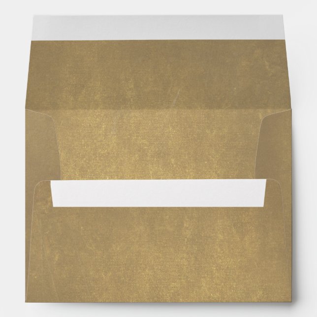 Rustic and Vintage Old Grunge Wedding Envelopes (Back (Bottom))