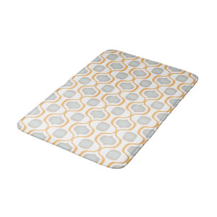 Rustic Angles: Farmhouse Geometric Shades Bath Mat