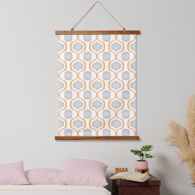 Rustic Angles: Farmhouse Geometric Shades Hanging Tapestry (Bedroom)