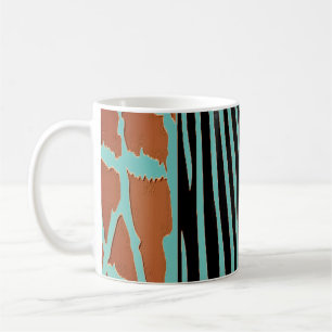 Rustic Animal  Printed Zebra Stripe Pillow Coffee Mug