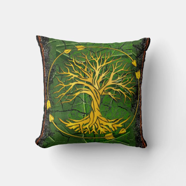 Rustic Antique Ancient Renaissance Tome 2 Cushion (Front)