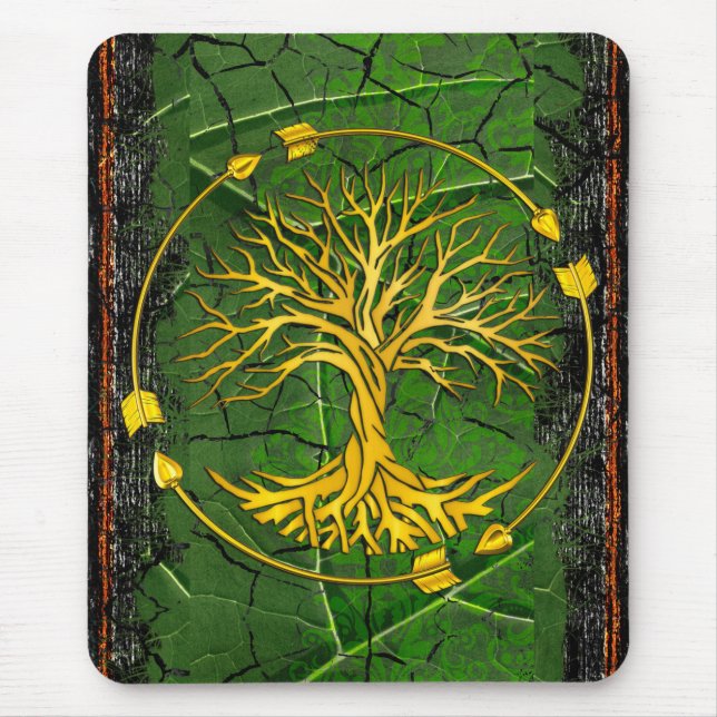 Rustic Antique Ancient Renaissance Tome 2 Mouse Mat (Front)