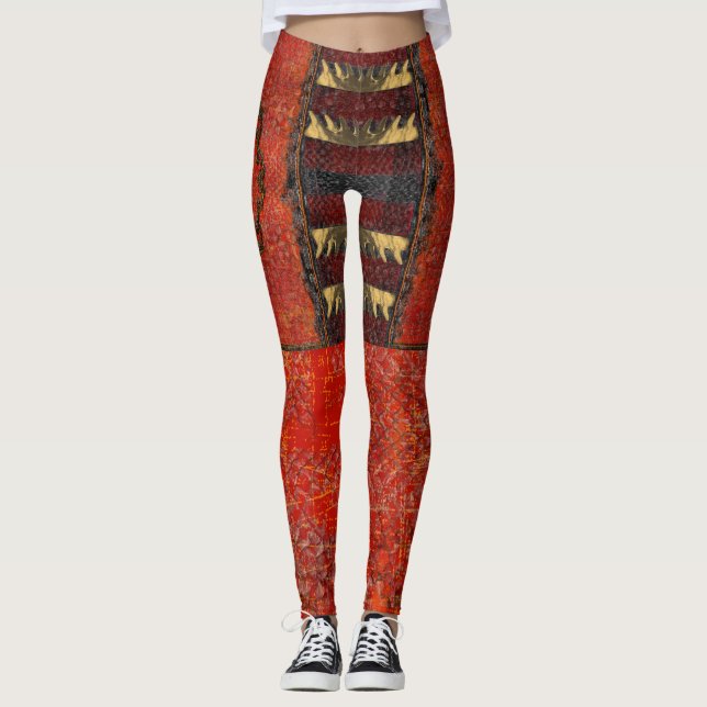 Rustic Antique Ancient Renaissance Tome 3 Leggings (Front)