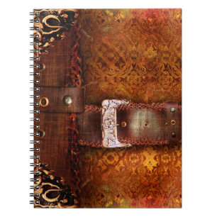 Rustic Antique Ancient Tome Faux Leather Notebook