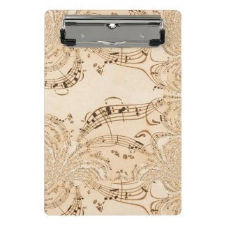 Rustic Antique Musical Notes Mini Clipboard