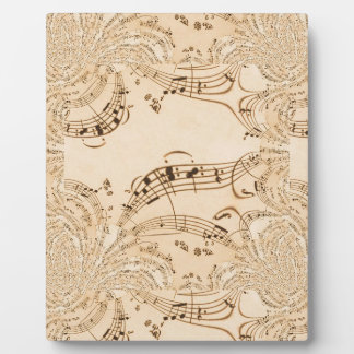 Rustic Antique Musical Notes Plaque