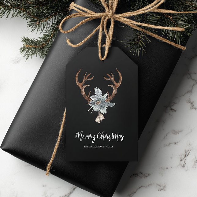 Rustic Antler & Foliage Christmas Gift Tags (Creator Uploaded)