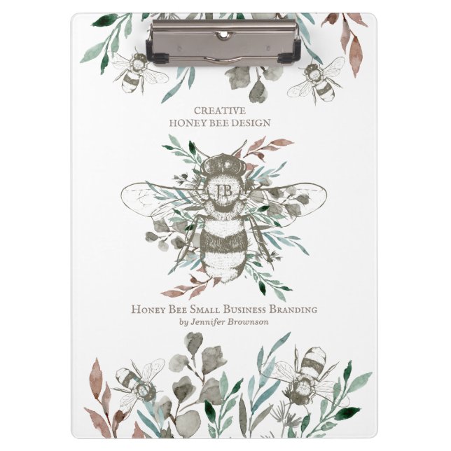 Rustic Apiarist Creative Honey Bee Apiary Clipboard (Front)
