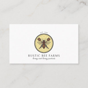 Rustic Apiary Honey Bee Beekeeper  Business Card