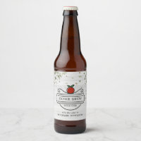 Rustic Apple Cider Personalised Bottle Label