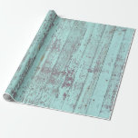 Rustic Aqua Barn Wood Wrapping Paper<br><div class="desc">Rustic Aqua Barn Wood wrapping paper. Unique rustic chic design with distressed barn wood in aqua. See more at our store,  The Unusual. Link below:</div>