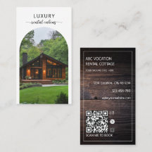 Rustic arch QR Code Vacation Rental Guest House