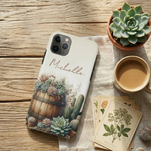 Rustic Arrangement Of Succulents & Cacti iPhone 11 Pro Max Case