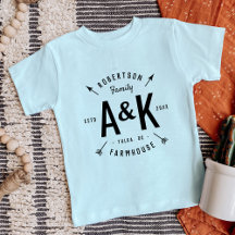 Rustic Arrow Family Monogram Farmhouse