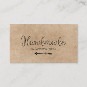 Rustic Arrow Handmade Business Card