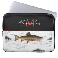 Rustic Aspen Bark Trout Fisherman Lake House
