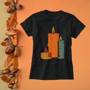 Rustic Autumn Candles T-Shirt