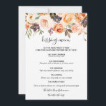 Rustic Autumn Elegant Floral Kissing Menu<br><div class="desc">This rustic autumn elegant floral kissing menu is perfect for a simple wedding reception. The design depicts hand-drawn gold,  purple,  yellow,  and blush beautiful roses with green leaves,  inspiring the colourful beauty of autumn.</div>