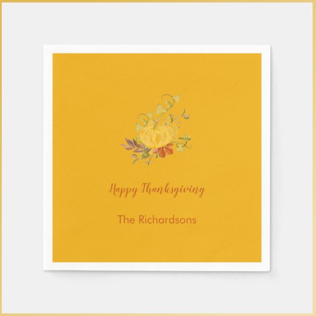Rustic Autumn Fall Pumpkin Colour Thanksgiving Napkin (https://www.zazzle.com/collections/thanksgiving_dinner_party_suite-119989770891588418?rf=23809114553)